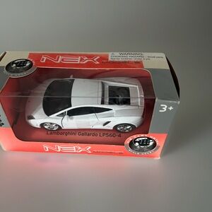 NEX Models Lamborghini Galiardo LP560-4. White. 1:39 Scale. New in original box.